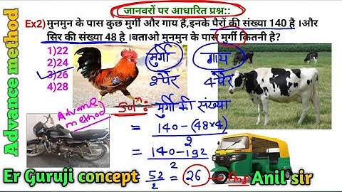 Number system janvaron per aadharit prashn/संख्या पद्धति जानवरों पर आधारित प्रश्न/Part 6/by.Anil sir