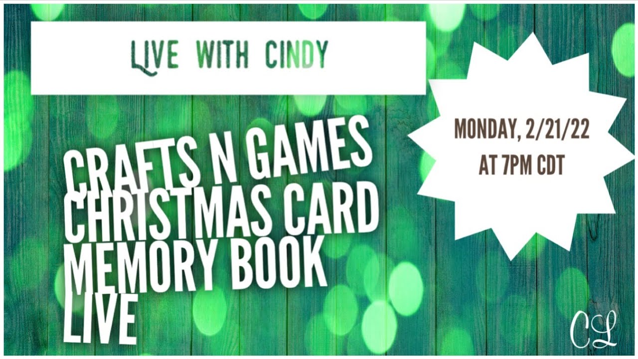 crafts-n-games-christmas-card-memory-book-live-youtube