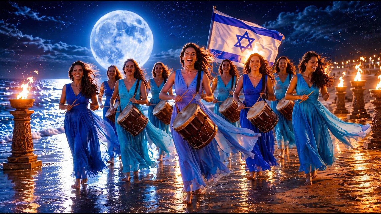 🔥 ISRAEL CELEBRA BAJO LA LUNA 🌙 | Música Hebrea Mesiánica de Gozo, Victoria y Adoración