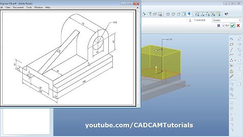 Pro Engineer Part Modeling Training Exercises for Beginners - 3 | Profile Rib