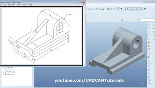 Pro Engineer Part Modeling Training Exercises for Beginners - 3 | Profile Rib