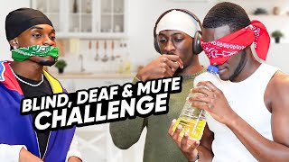 BLIND, DEAF AND MUTE Challenge with Isaiah & Messiah...... HOT MESS