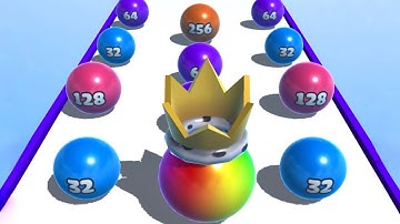 Ball Merge 2048 - Relaxing sounds! Satisfying Video