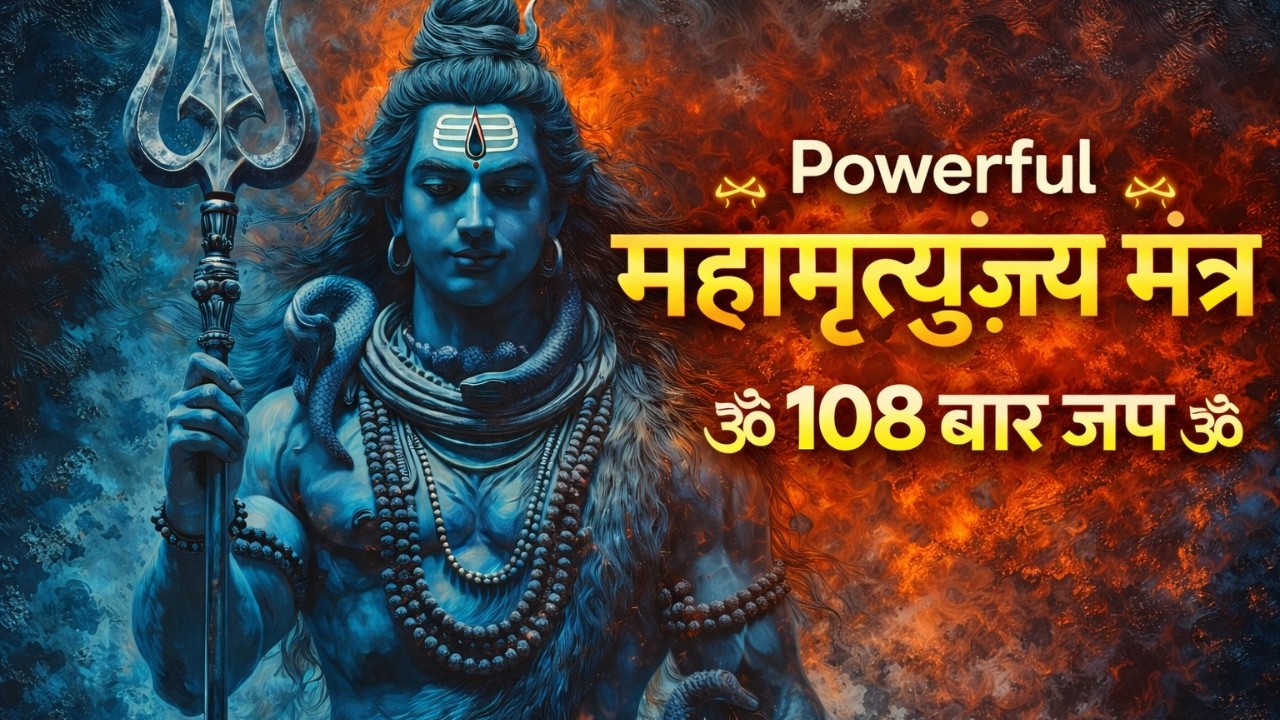 महामृत्युंजय मंत्र 108 बार। Mahamrityunjay Mantra 108 times I Full Video Song- MONDAY SPECIAL MANTRA