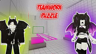 TEKA-TEKI NYA BIKIN BINGUNG @LAKAKARoblox [teamwork puzzle] robloxindonesia #teamworkpuzzle #roblox