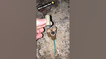 Homemade backyard friendly mini cake firework #fireworks #pyro #pyrotechnics