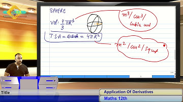 Class 12th L-1 A.O.D & Rate of Change
