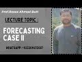 Case-2 Mean and Variance of Unconditional Forecasting error when alfa is estimated and beta known
