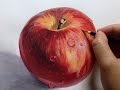 りんごを描く Painting an apple