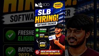 SLB Hiring Software Engineers 🔥 Freshers Eligible | 2023-2026 Batch | Apply Now