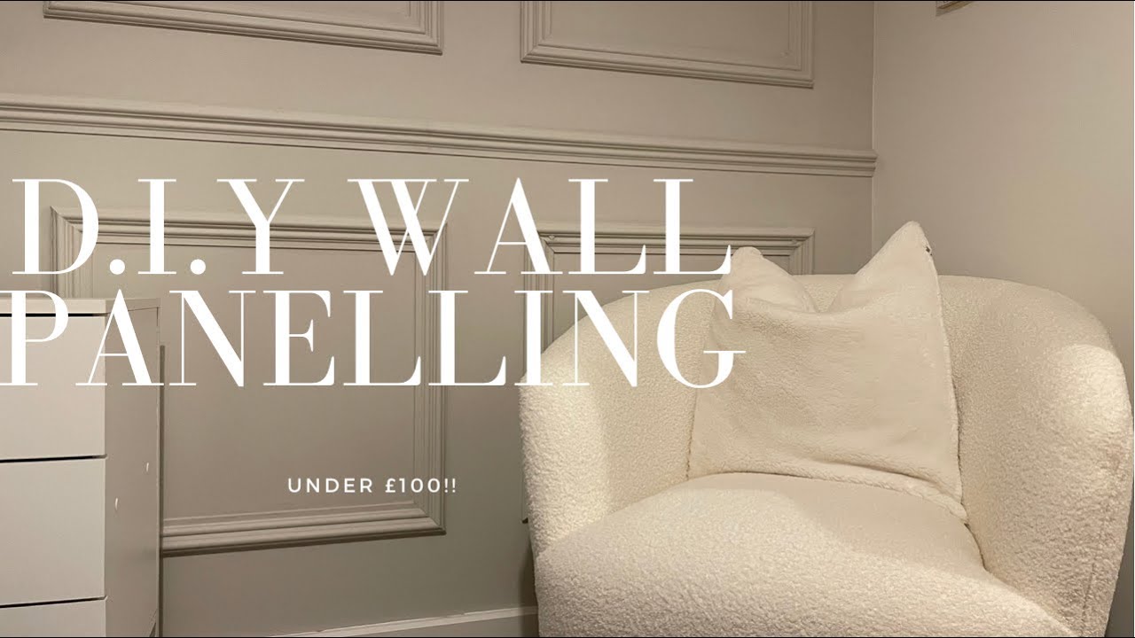 DIY WALL PANELLING | EASY & CHEAP HOW TO GUIDE! - YouTube