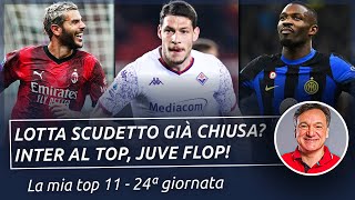 LOTTA SCUDETTO già chiusa? INTER al top, JUVE flop! [LA MIA TOP 11 - 24ª GIORNATA] | Fabio Caressa