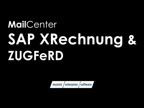 SAP XRechnung  ▶ ZUGFeRD ▶ E-Rechnung - Elektronische Rechnungen einfach mit SAP ERP erstellen