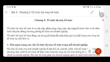 Bài 5: TỔ CHỨC bộ máy kế toán doanh nghiệp