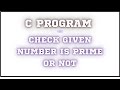 Check given number is prime or not. #education #programming #prime