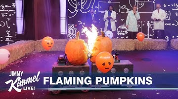 Flamethrowing Jack-o’-lanterns & Pumpkin Smash with Science Bob Pflugfelder & Tiffany Haddish