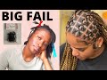 first time trying criss cross knotless braids /Chinese rubber band review/jumbo/long passion twist