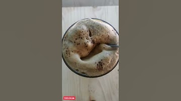 Dalgona coffee in 1 minute  #coffee #recipe #dalgonacoffee #shorts  #short FOOD VERSION