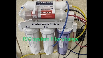 iSpring R/O water system filter change