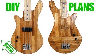 Make This Bass Guitars With Template Kit or CNC Plans - (Pt 4) @timsway