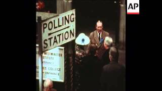 SYND 28-2-74 HEATH AND WILSON VOTE IN GENERAL ELECTIONS