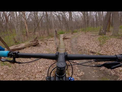 Mountain Biking at Independence Park (Peoria, Illinois)