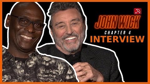 Lance Reddick & Ian McShane JOHN WICK: CHAPTER 4 Interview