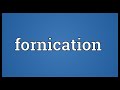 What is fornication according to the scriptures? (Israelite scriptures)