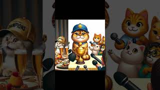 baseball cat funny funnyvideo cute aiimages cartoon shorts baseball