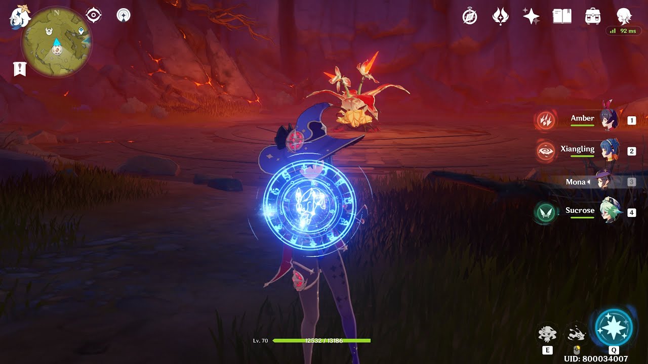 [Genshin Impact] Mona burst damage with NO Bennett