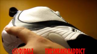 2012 Reebok Allen Iverson Answer 4 White/ Black Sneakers W/ @DjDelz Plus On Feet
