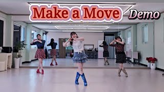 Make a Move line dance/ Beginner/ 메이크어무브라인댄스/김혜미 장은서 이명심 선생님/강원특별자치도댄스스포츠연맹라인댄스/강릉라인댄스