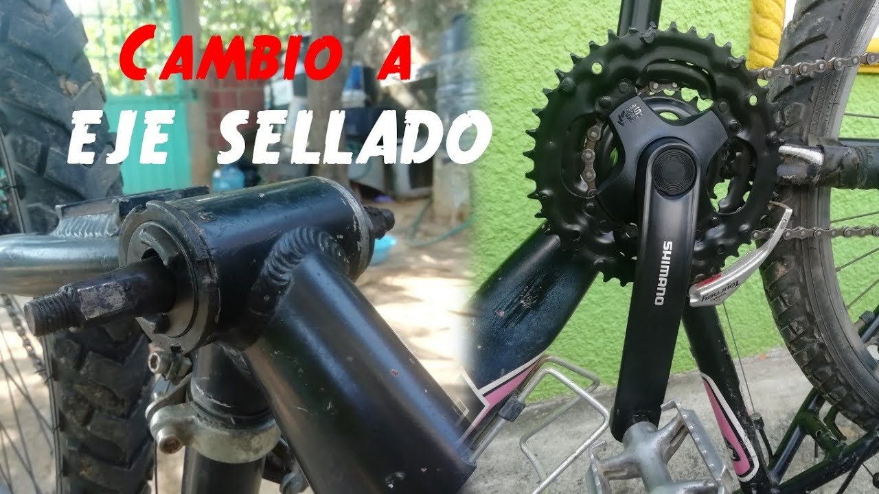 CÓMO CAMBIAR EL EJE CENTRAL, LAS BIELAS Y LOS PEDALES DE UNA BICICLETA