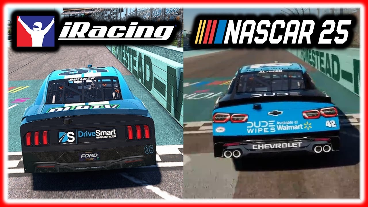NASCAR '25 против IRACING: СРАВНЕНИЕ ИГРОВОГО ПРОЦЕССА!