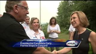 Carly Fiorina Stumps At Several Towns In New Hampshire Sunday