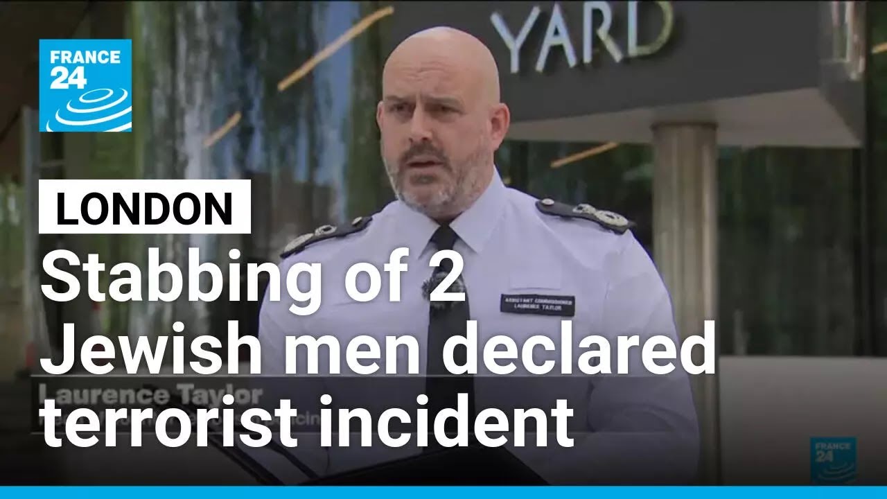 London police say stabbing of 2 Jewish men is declared a terrorist ...