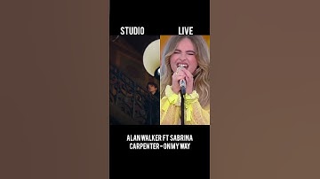 Thumbnail of Alan Walker ft Sabrina carpenter On my way Studio version vs live performance