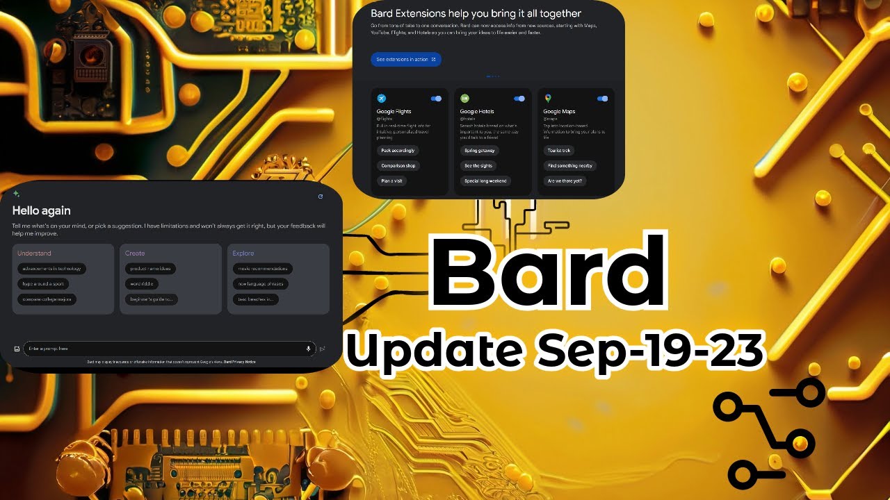 AI Updates | Bard Update 2023 SEP 19