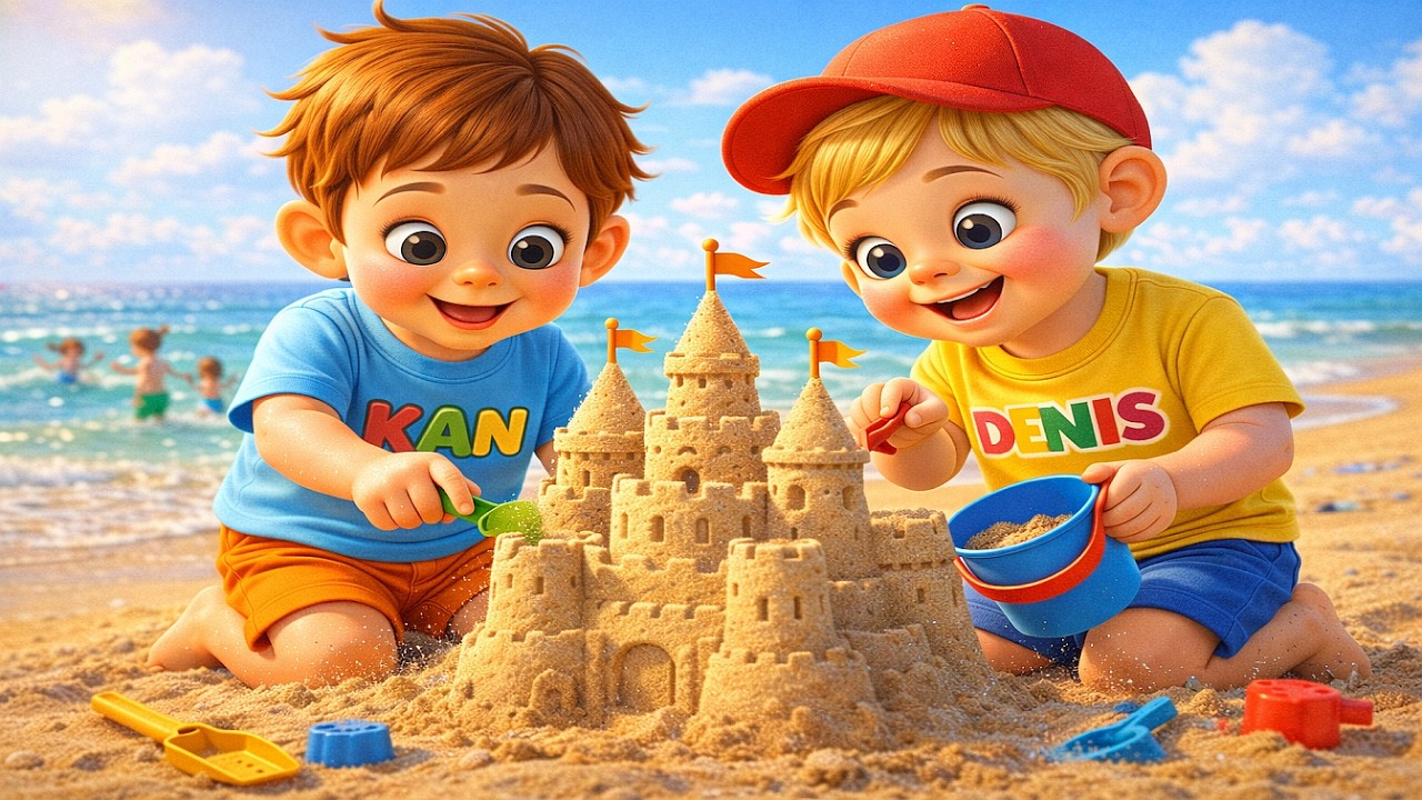 Kan i Denis - DVORAC OD PIJESKA | Dječije pjesmice | Kancic & Friends