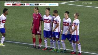 Toronto fc fall 2-1 against the ottawa fury in leg 1 of canadian
championship semi-finals on tuesday.