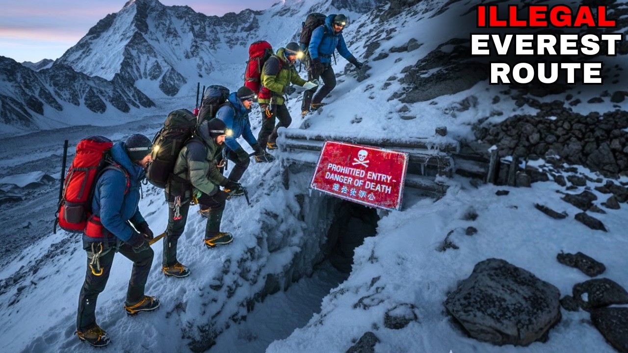 Как туристы используют этот новый нелегальный маршрут, чтобы пробраться на Эверест