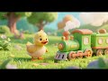 Baby Duckling Finds a Tiny Green Train | Nursery Rhymes & Kids Songs