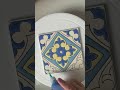 Cuerda seca tile painting