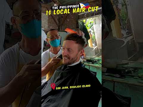 $1 Haircut in Siquijor, Philippinesπ΅π