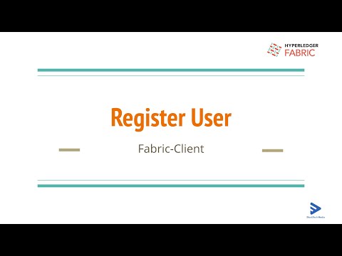 21. Fabric SDK (fabric client ) -   Register New User using CA - Hyperledger Fabric v2.0