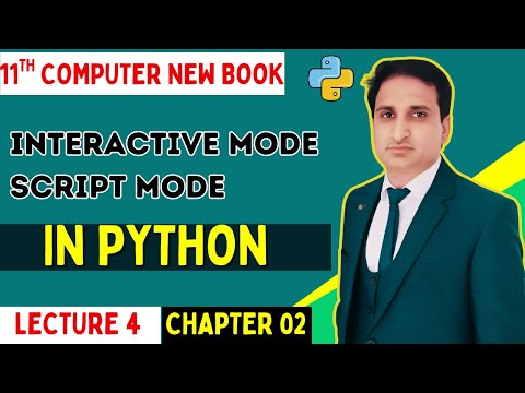 Interactive and Script Mode of Python in IDLE | 1st Year Computer Chapter 2