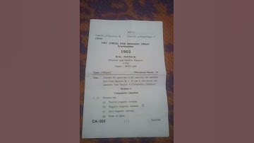 Hpu bsc 6th sem physics paper ( Nuclear and Partical Physics )  2020