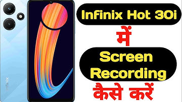 How to record screen in Infinix Hot 30i with audio || Infinix Hot 30i me screen recording kaise kare
