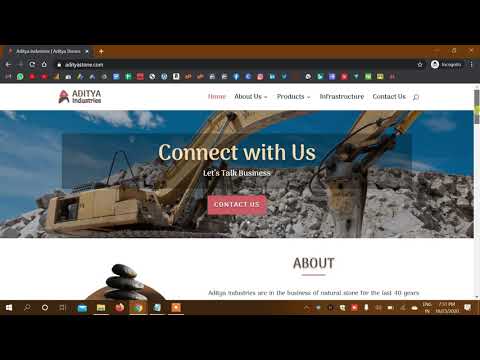 Aditya Industries | Stone Suppliers | Business Website | Website Development Project | Digital Abhi