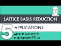 Cryptanalysis: Lattice Basis Reduction Techniques